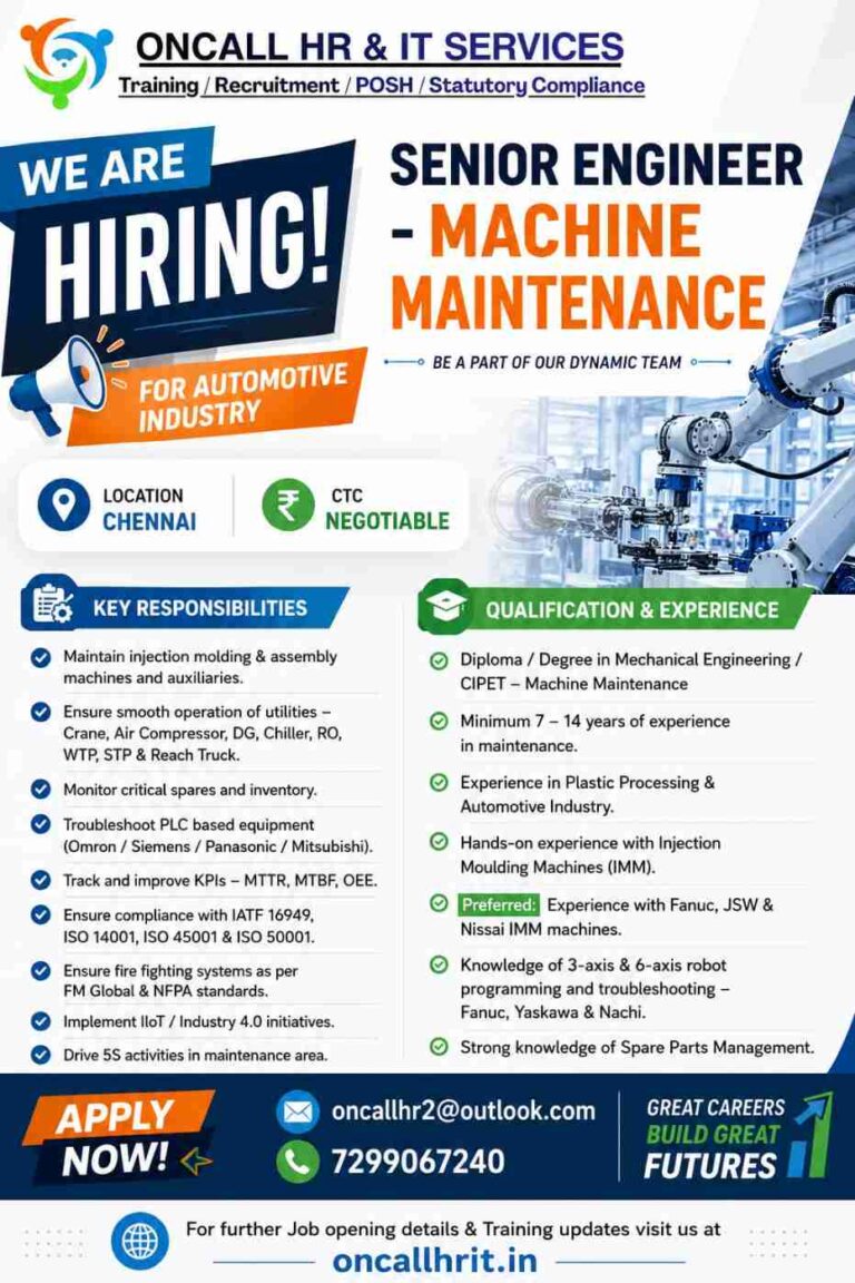 itw sr engr maint